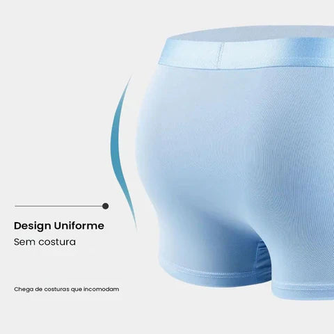 Breathable Ice Silk Boxer Briefs – 4-Pack Set