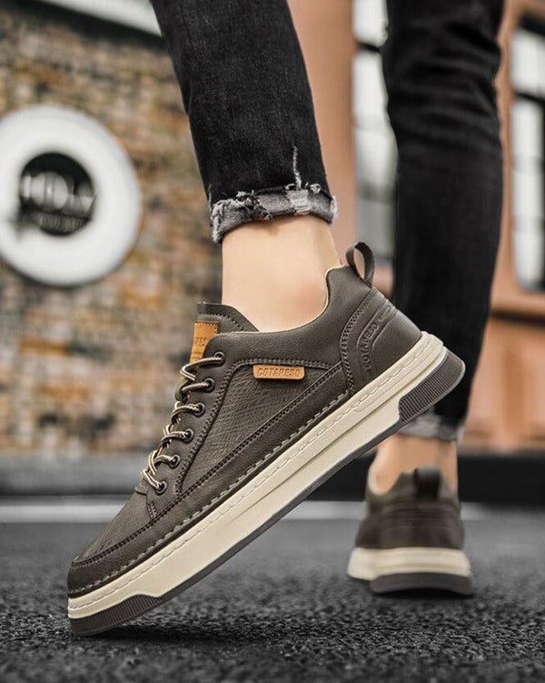 UrbanGrip – Men's Casual Leather Sneakers with Non-Slip Sole
