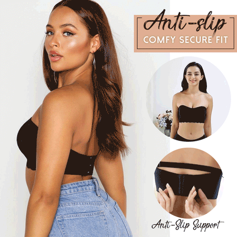 Plus Size Sexy Removable Strap Invisible Push Up Bra