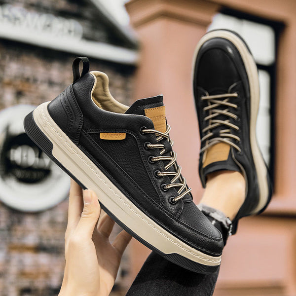 UrbanGrip – Men's Casual Leather Sneakers with Non-Slip Sole
