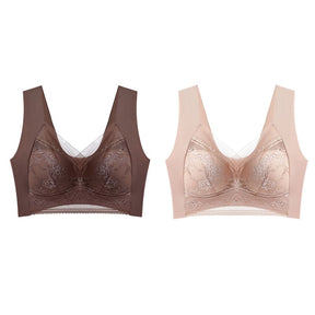 🔥Women’s Lace Silk Push Up Bra