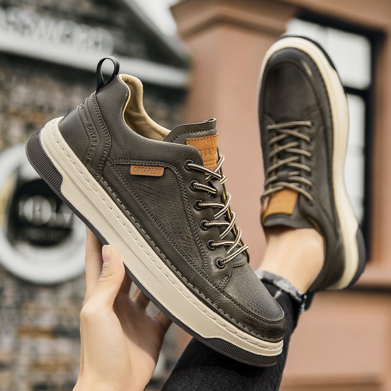 UrbanGrip – Men's Casual Leather Sneakers with Non-Slip Sole